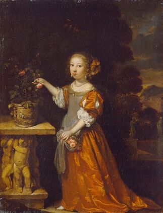 A Child plucking a Rose