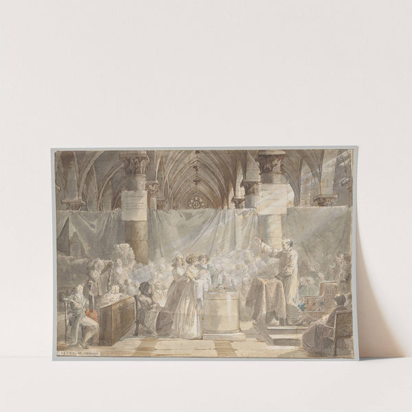 A Christening in Revolutionary France by Jean-Baptiste Mallet