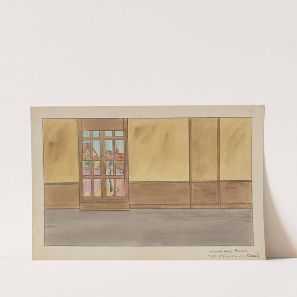 A Christmas Carol: Sketch no. 4, Counting House (1934-1943) by Roland Foley