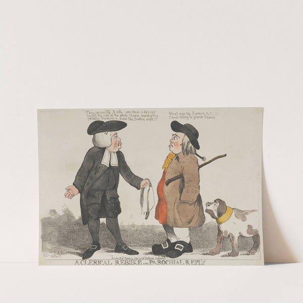 A Clerical Rebuke & Parochial Reply (1794) by George Moutard Woodward