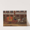 A Coachman with a Team of Horses and Covered Carriage by Anonymous