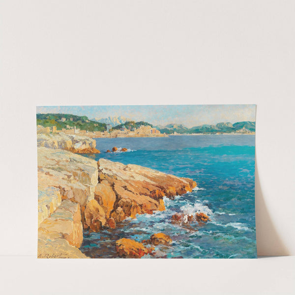 A Coastal Landscape in the South of France by Eugene Robert