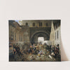 A Collision at the Porte de Hal, Brussels (1823) by Constantinus Fidelio Coene