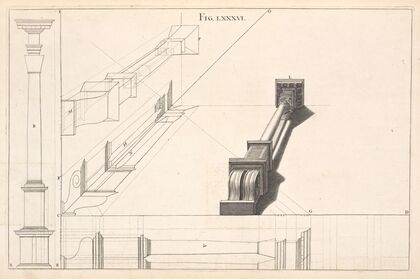 A column in horizontal perspective.