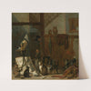 A Concert Of Cats, Owls, A Magpie, And A Monkey In A Barn by Cornelis Saftleven