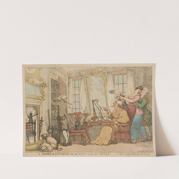 A couple of antiques, or My aunt and my uncle (1807) by Thomas Rowlandson