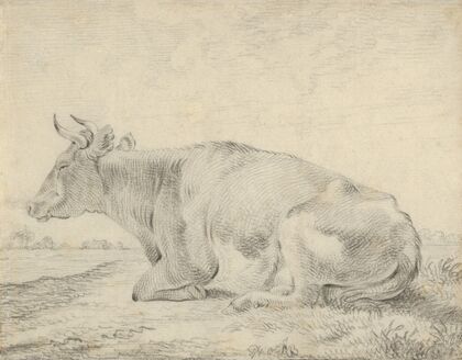 A Cow Lying in a Landscape