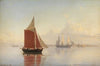 A cutter and two sailing ships.