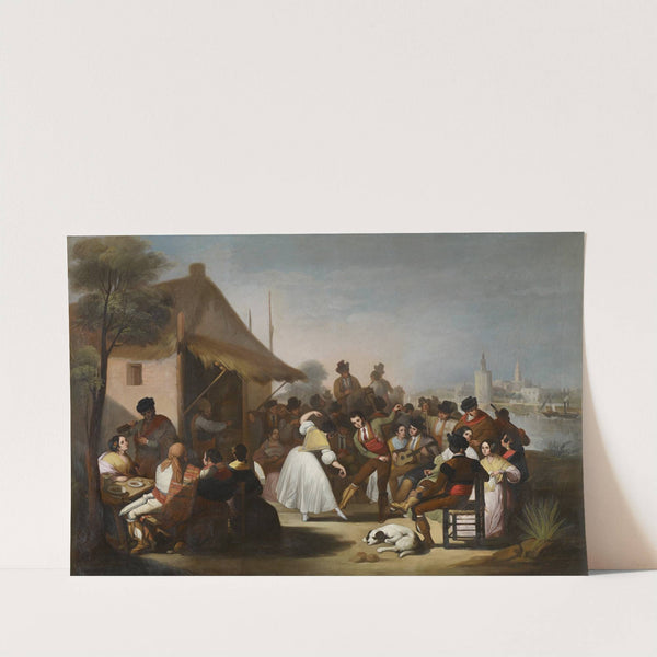 A Dance in Triana by Francisco de Paula Escribano Liñán