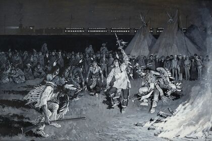 A Dance of Crow Indians