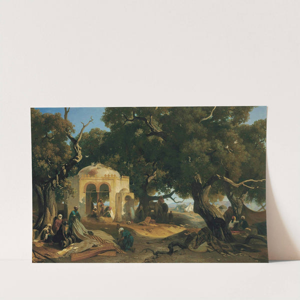 A Desert Encampment by Jean Nicolas Henri de Chacaton