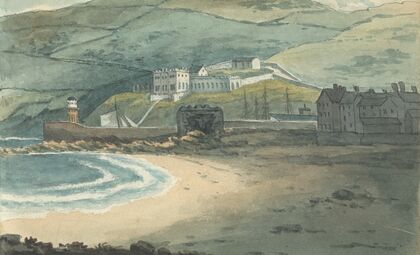 A Desolate Harbor Surrounded by Moors