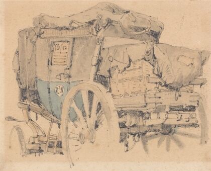 A Diligence, Facing Left