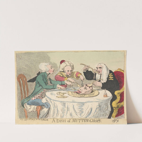 Impeachment Ticket (ca. 1785) by James Sayer