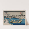 A Distant View of Snow on the Sumida River in Edo (early 1830s) by Ikeda Eisen