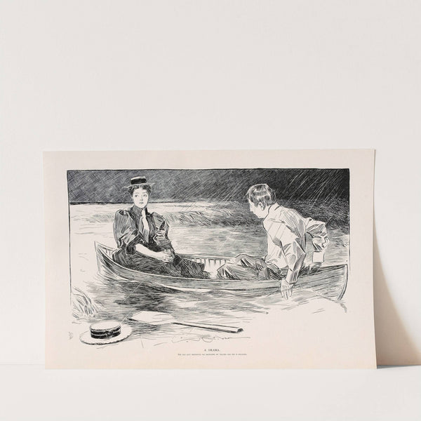 A Drama (1896) by Charles Dana Gibson