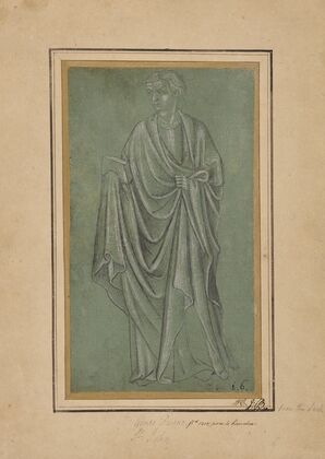 A Draped Figure Holding a Book (1380)