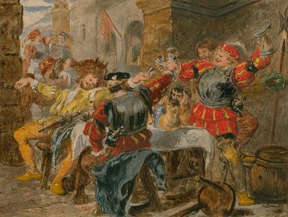 A drinking scene