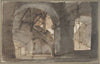 A Dungeon with High Vaults and a Staircase at Right.