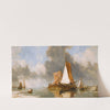A Dutch Calm, Zuider Zee Fishing Craft (1849) by Edward William Cooke