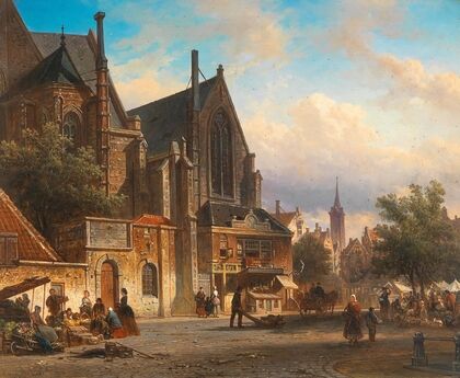 A Dutch Market Scene (1874)