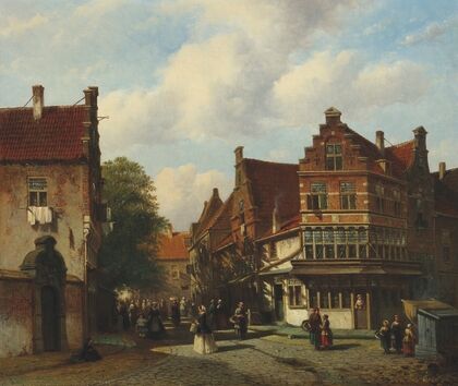 A Dutch street scene — size preview
