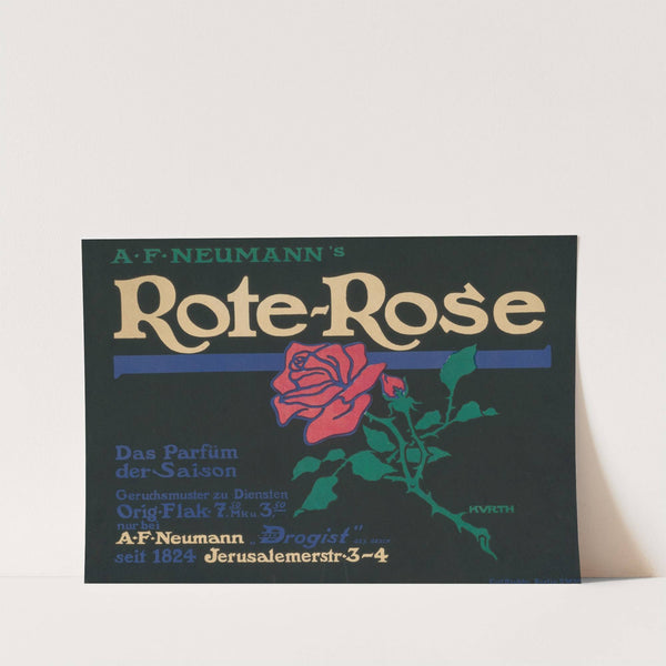 A.F. Neumann&#8217;s Rote-Rose. Das Parfüm der Saison (1914) by Kurth