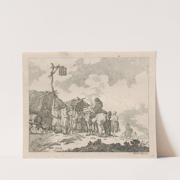 A fair (1786) by Thomas Rowlandson