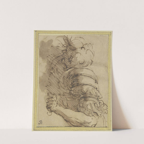 A fallen soldier by Salvator Rosa