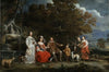 A Family Group in a Landscape Southern Netherlands