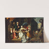 A Family Group on a Terrace in the Grounds of a Villa. by Carl Marcus Tuscher