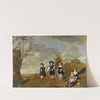 A Family Portrait In a Landscape Before Casteel Dursteede by Christiaen van Couwenbergh
