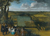 A Family Portrait Said To Be Of The Van Der Witte Family, Depicted On A Rise Overlooking Their Estate