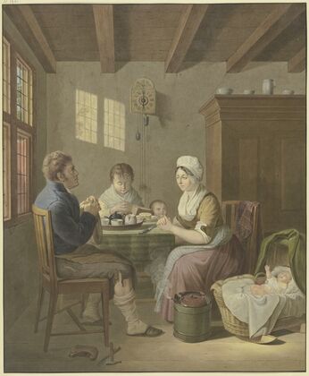 A family saying grace
