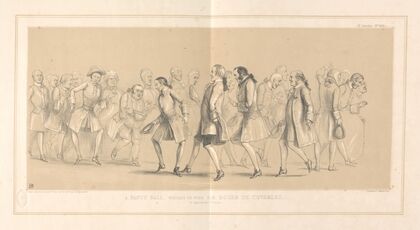 A Fancy Ball, Winding up with Sir Roger de Coverley, in Appropriate Costume.