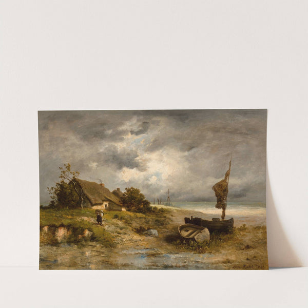 A farmhouse by the sea by Leon Richet