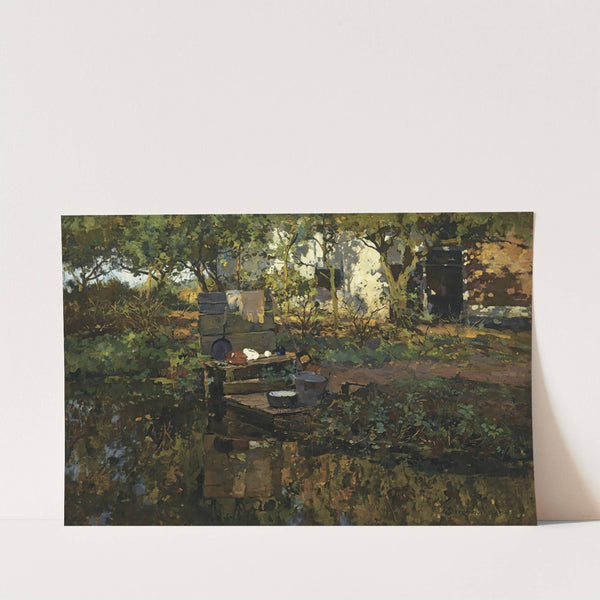 A Farmyard by Cornelis Vreedenburgh