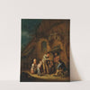 A farmyard with children and peasants listening to a hurdy-gurdy player (1638) by Adriaen van Ostade