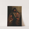 A Father With His Two Childen From Subiaco by Severin Falkman