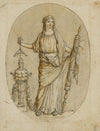 A female allegory, possibly Abundance