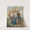 A festive procession with peasants, brass music and soldiers by Eduard Ritter