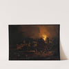 A fire in a Dutch village by Egbert Lievensz van der Poel 