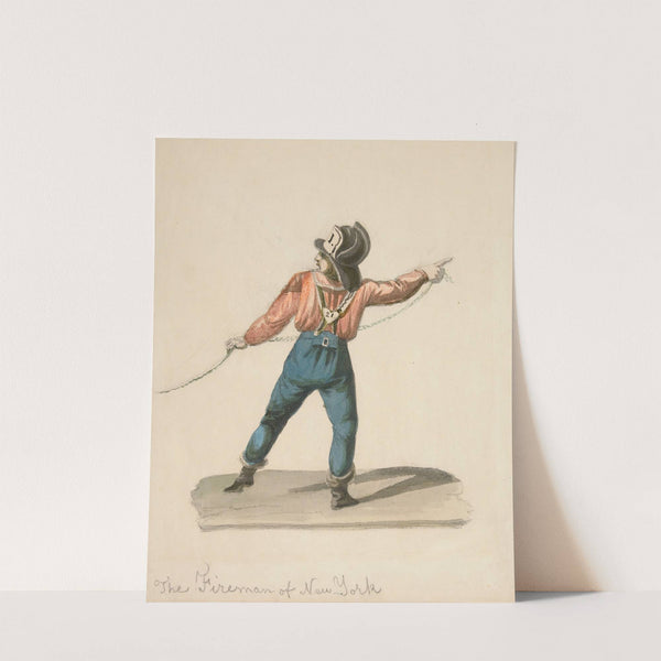 A Fireman of New York by Nicolino Calyo
