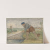 A Fisherman Hauling in his Net by Hendrick Avercamp