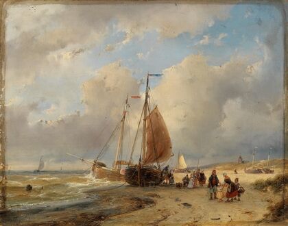 A Fisherman’s Family on the Beach