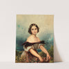 A Flower Girl by Johann Matthias Ranftl