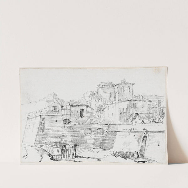A Fortified Town in Italy by Joseph-Marie Vien