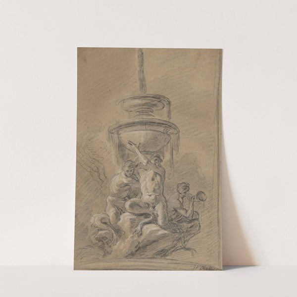 A Fountain with Three Tritons by Joseph Ignace François Parrocel