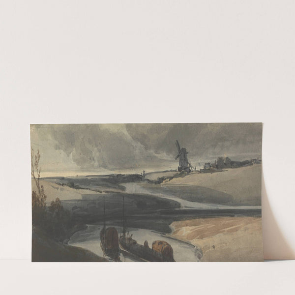 A French Canal Scene (1810) by François Louis Thomas Francia