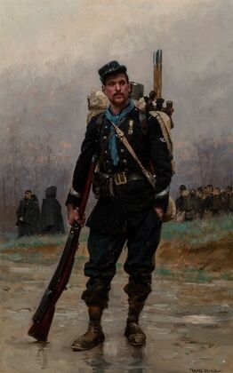 A French infantryman from the Franco-Prussian War